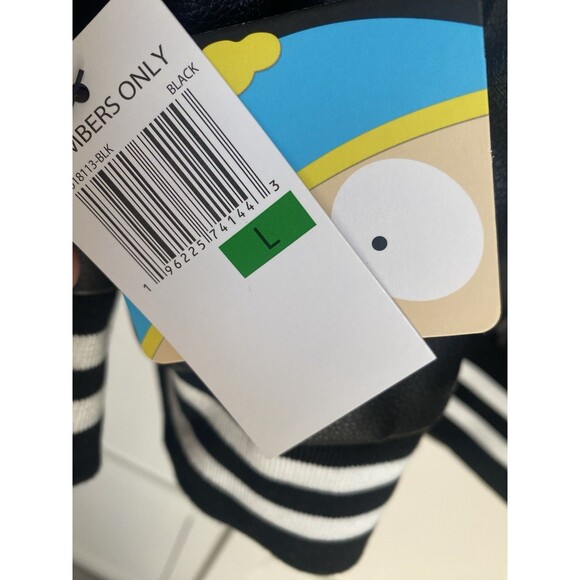 South Park x Members Only Black Bomber Varsity Jacket Size Large NWT - Picture 12 of 12